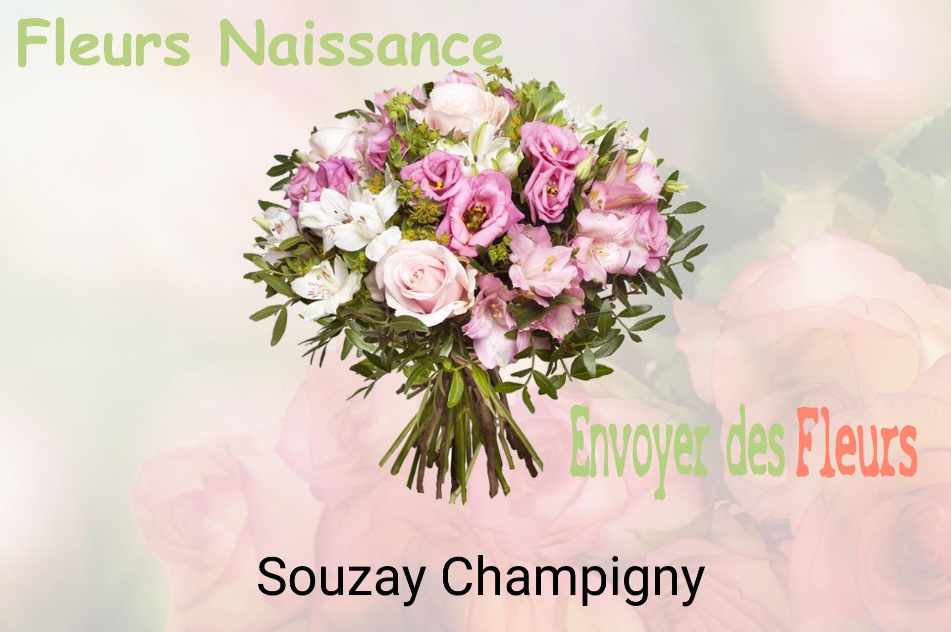 Bouquet de fleurs de naissance livré à Souzay-Champigny