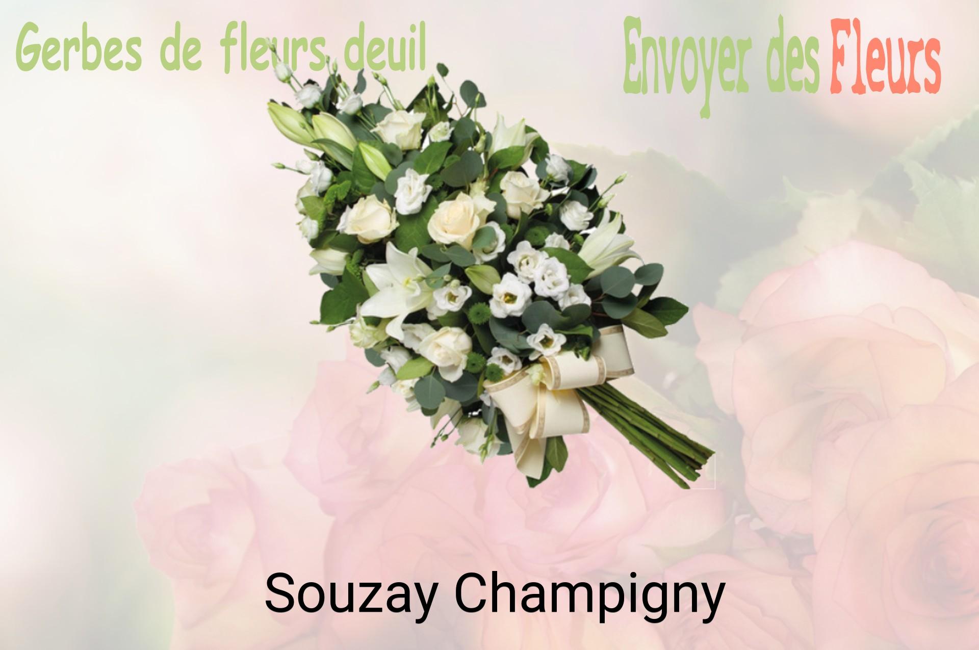 Gerbe de fleurs de deuil livrée à Souzay-Champigny
